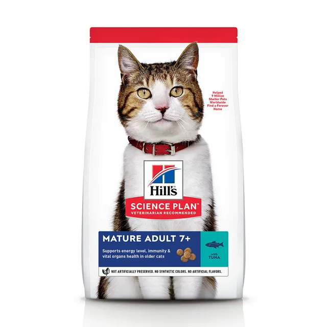 Hill's Science Plan Mature Adult 7+ Tuna - doplňkové mokré krmivo: 12 x 85g Mature Adult rybí výběr