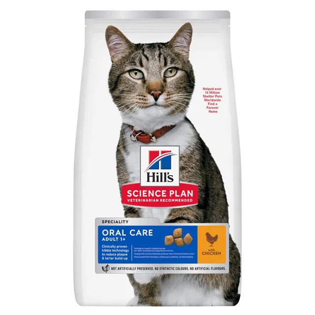 Hill's Science Plan Oral Care Adult 1+ Chicken - Výhodné balení 2 x 7 kg