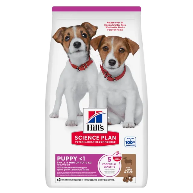 Hill`s Science Plan Puppy Small & Mini Lamb & Rice - výhodné balení: 3 x 3 kg