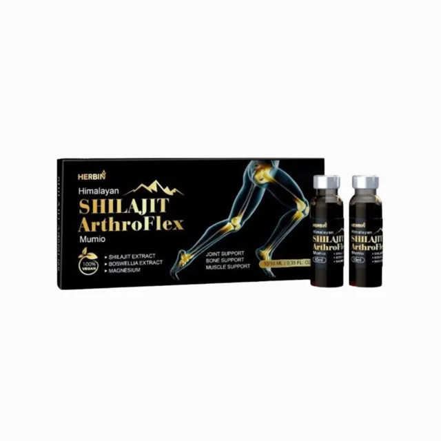 Himalájské MUMIO (Shilajit) doplněk stravy ArthroFLEX - 10 ks x 10 ml - Herbin