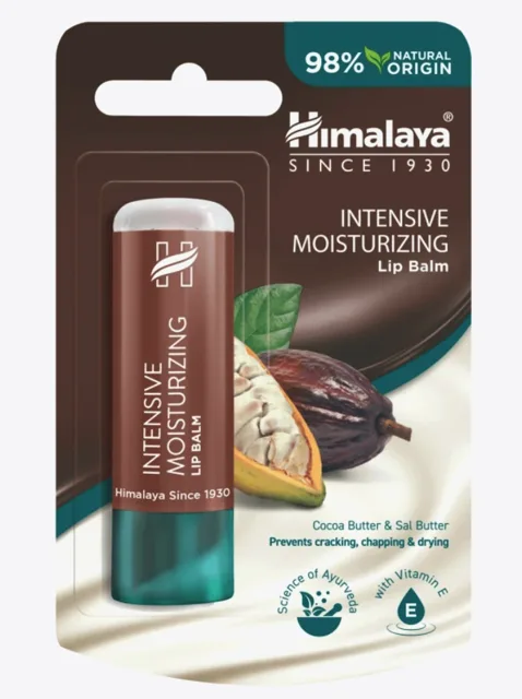 Himalaya Intenzivní hydratační balzám na rty s kakaovým máslem, 4,5 g