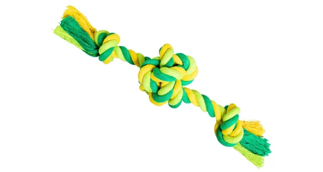 HipHop Bavlněný Uzel 22cm/80g - Zeleno/žlutý
