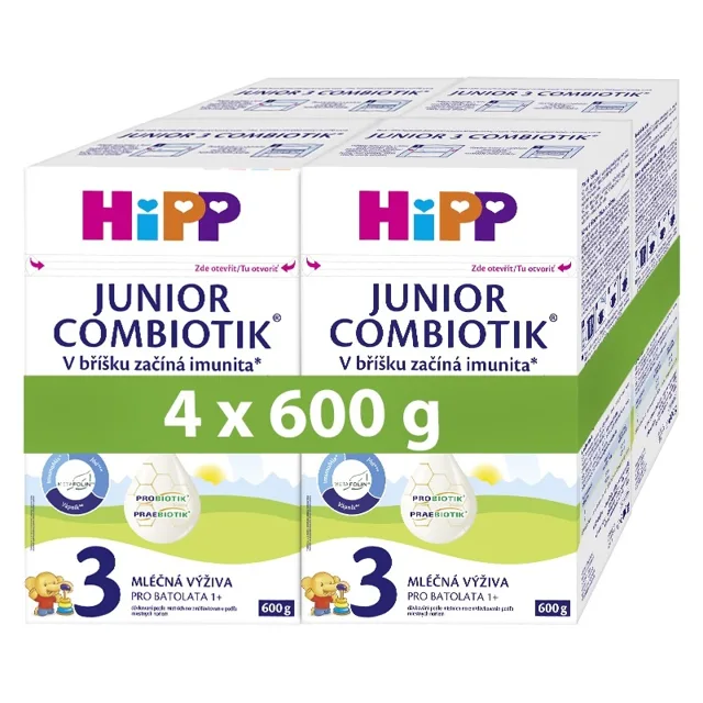 Hipp 3 Junior Combiotik Batolecí mléko 4x600 g