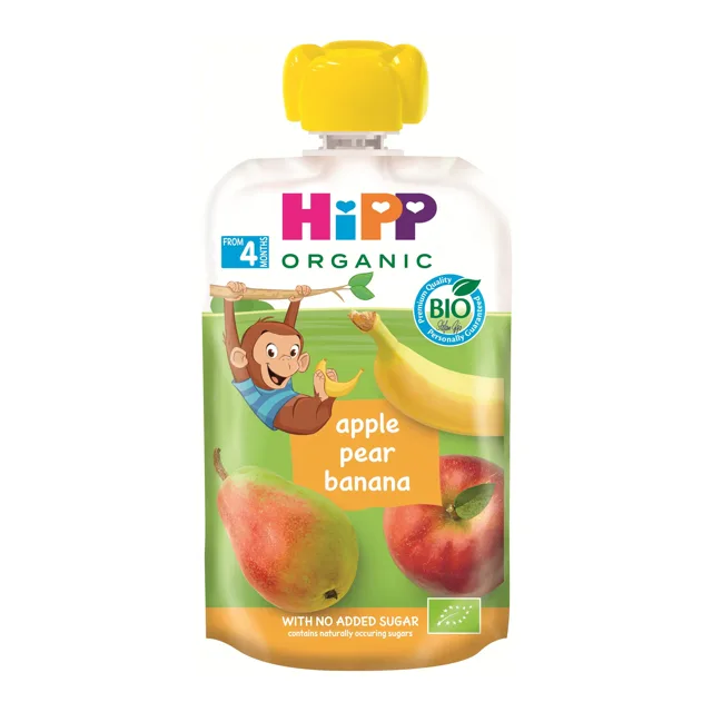 Hipp BIO Kapsička jablko-hruška-banán 100 g