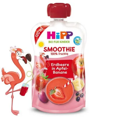 HiPP BIO Smoothie Jablko-Banán-Červené ovoce 120g