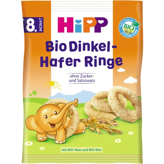 Hipp BIO špaldovo-ovesné prstýnky špaldovo-ovesné prstýnky 30 g