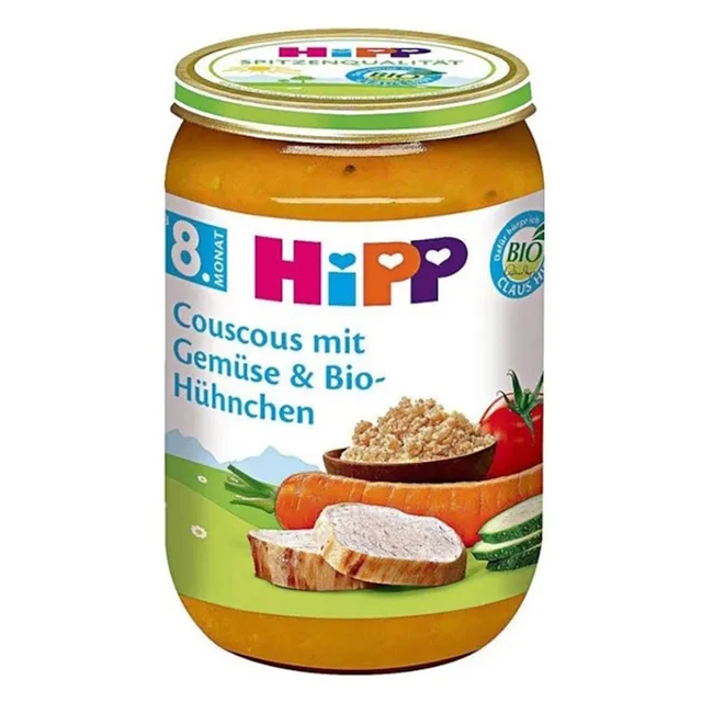 HIPP Kuskus se zeleninou a kuřecím masem BIO 220 g