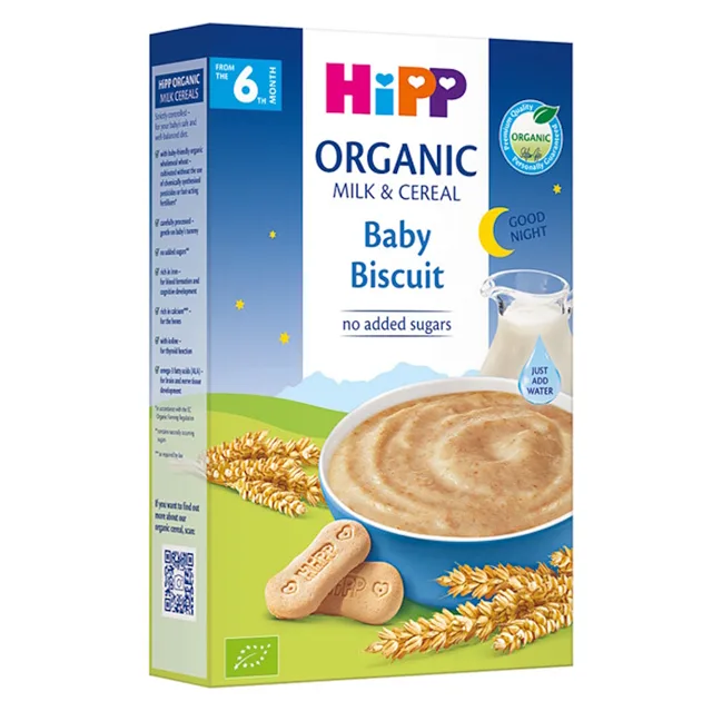 HIPP Mléčná kaše na dobrou noc s dětskými keksy BIO 250 g