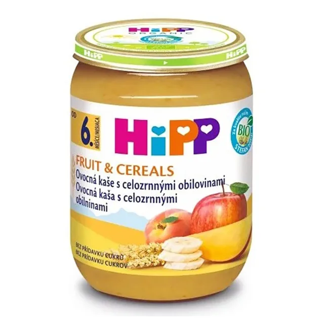 HIPP Ovoce a cereal ovocná kaše s celozrnnými obilovinami BIO 190 g