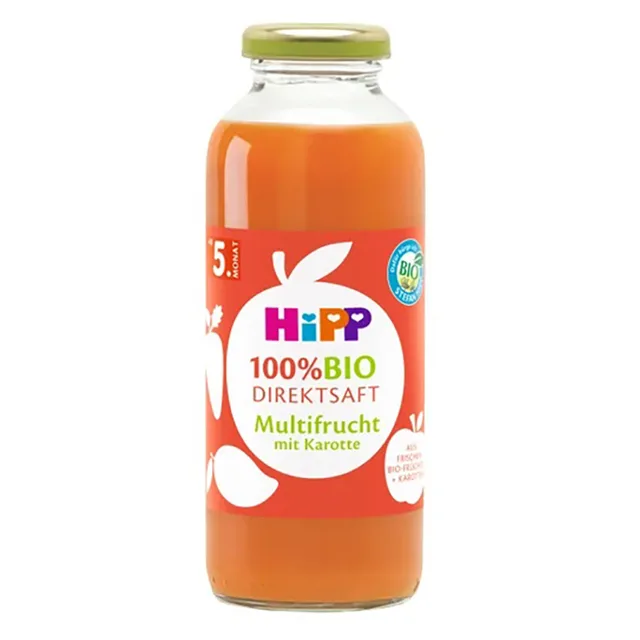 HIPP Ovocná šťáva s karotkou 100% juice BIO 330 ml