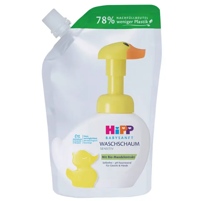 HiPP Pěna na mytí náhradní náplň Babysanft Sensitive  250 ml