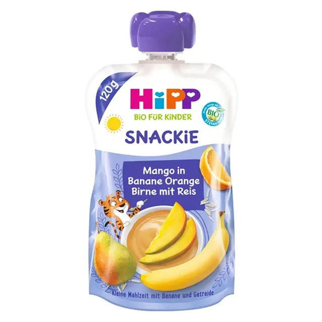 HIPP Sport hruška pomeranč mango banán rýže BIO 120 g
