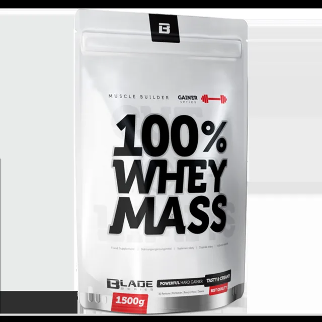 HiTec Nutrition 100% Whey mass gainer 1500g - jahoda