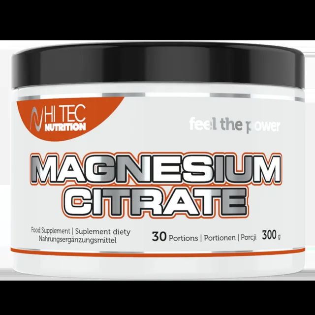 HiTec Nutrition Magnesium Citrate 300g - pomeranč
