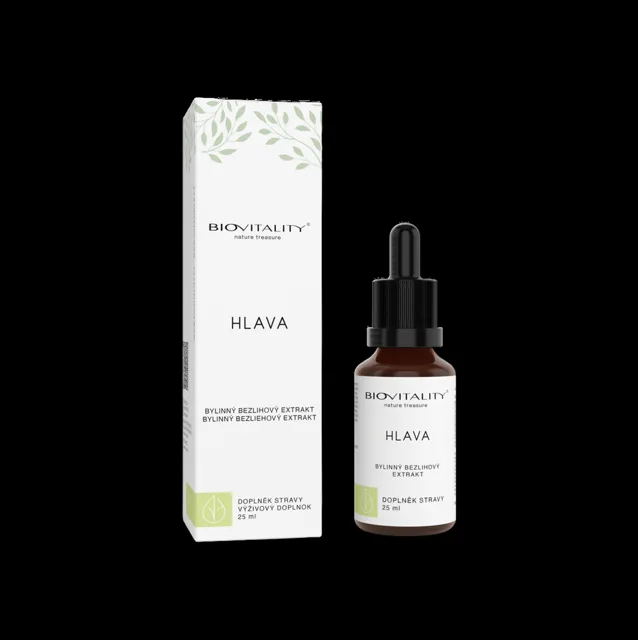 Hlava bezalkoholová tinktura – kapky 25 ml – Green idea