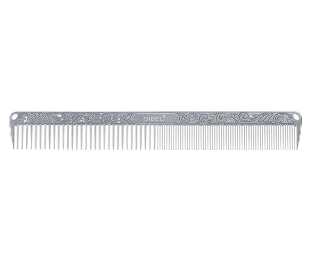 Hliníkový hřeben na stříhání Sibel Alu S - 17,8 cm (8025001) + dárek zdarma