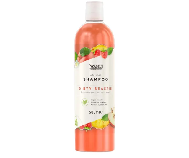 Hloubkově čisticí šampon pro silně znečištěnou zvířecí srst Wahl Professional Animal Shampoo Dirty Beastie - 500 ml, koncentrát + dárek zdarma