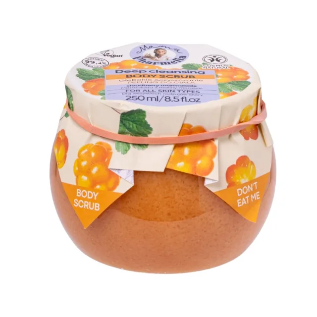 Hloubkově čisticí tělový peeling s moruškou – 250 ml – Mama Pharmelia