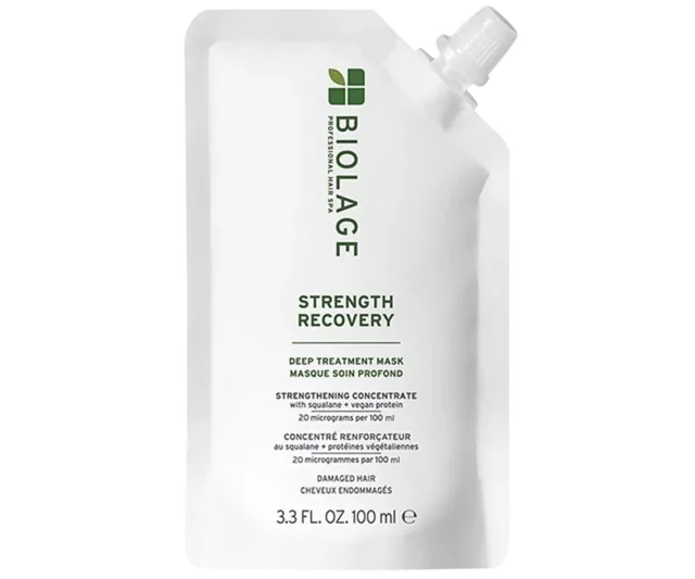 Hloubkově regenerační maska pro poškozené vlasy Biolage Strength Recovery Deep Treatment Mask - 100 ml + dárek zdarma