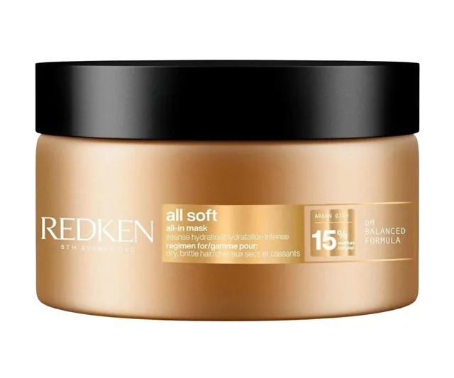 Hloubkově vyživující a hydratační maska pro suché a křehké vlasy Redken All Soft All-In Mask - 100 ml + dárek zdarma
