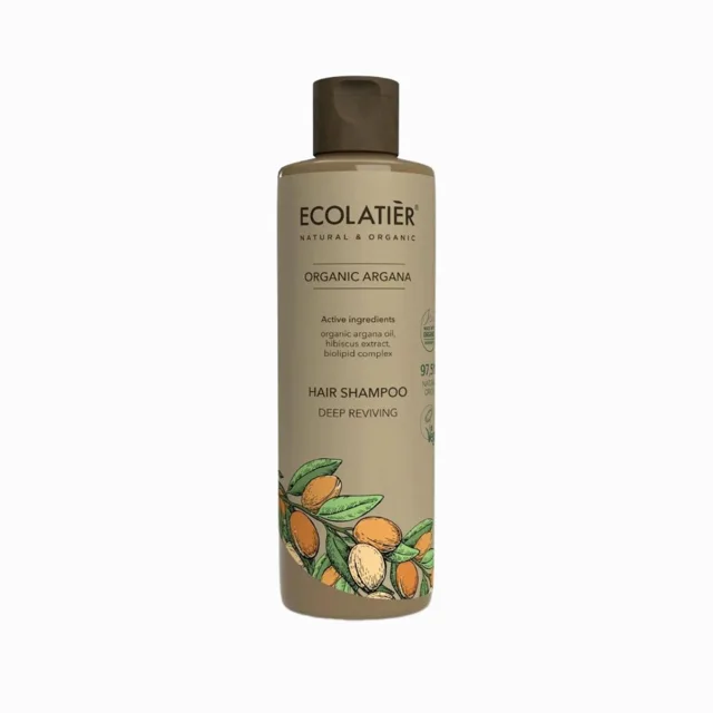 Hloubkově vyživující šampon na vlasy Organic Argana - 250 ml - Ecolatier
