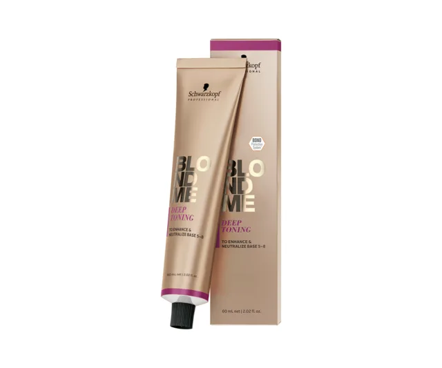 Hluboký tónovací krém Schwarzkopf Professional BlondMe Deep Toning Nougat - 60 ml, nugátový (2865541) + dárek zdarma