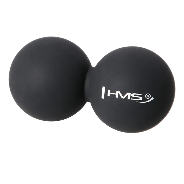 HMS Dvojitý masážní míč BLC02 černý - Lacrosse Ball