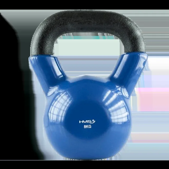 HMS Kettlebell pokrytý vinylem KN modrý - 24kg