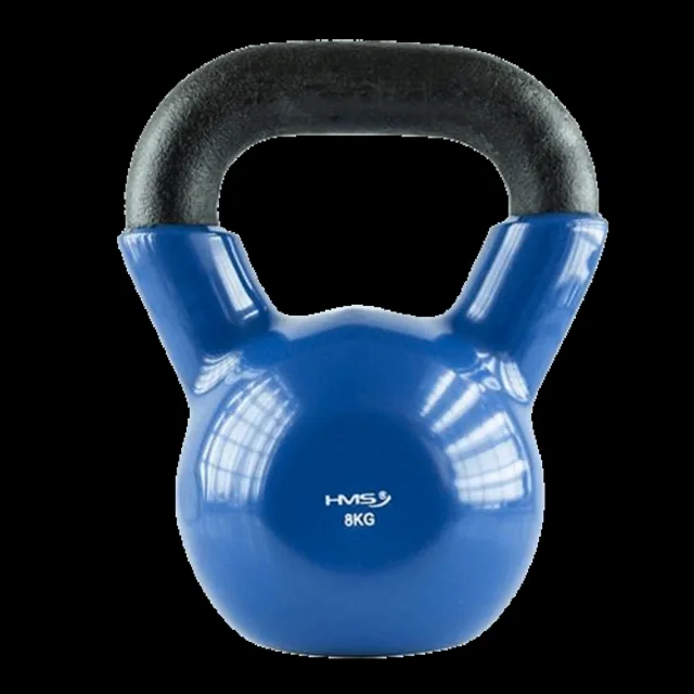 HMS Kettlebell pokrytý vinylem KN modrý - 4kg