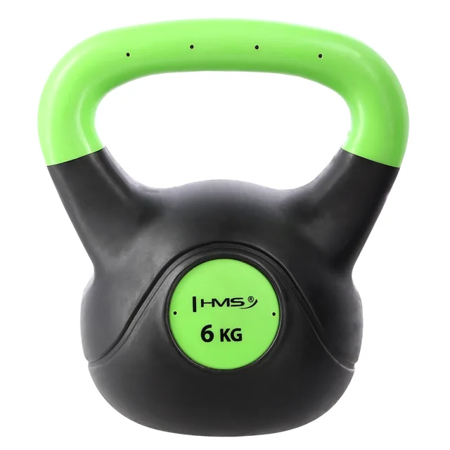HMS Kompozitový kettlebell KPC06 Vin-Bell 6 kg zelený