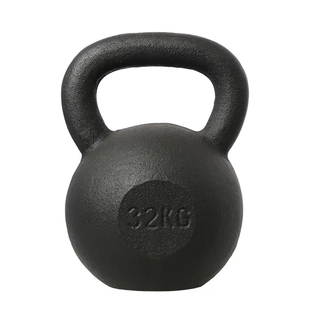 HMS Litinový kettlebell KZG32 32 kg, černý