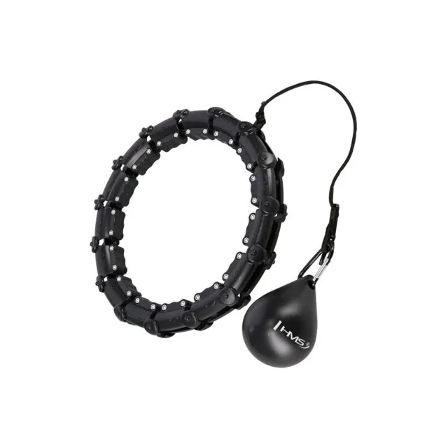 HMS Masážní hula hoop HHW02 se závažím černá