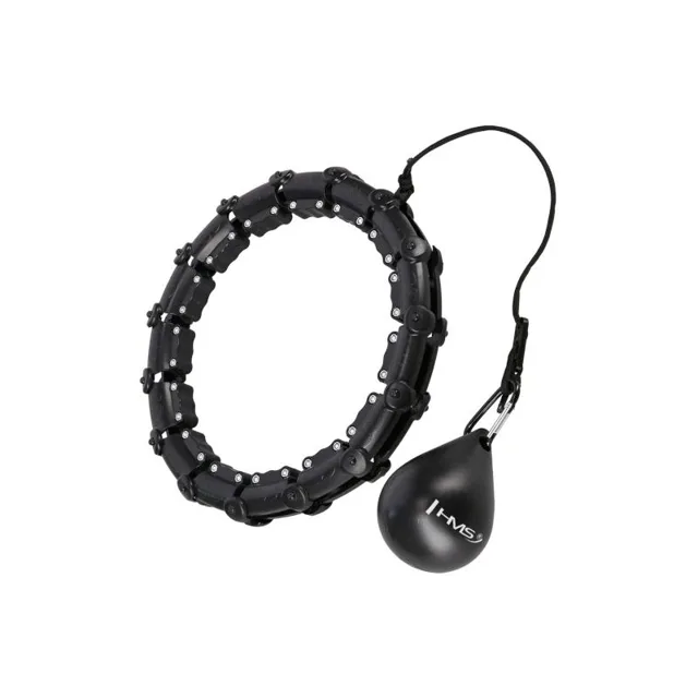 HMS Masážní hula hoop HHW11 PLUS SIZE se závažím černá