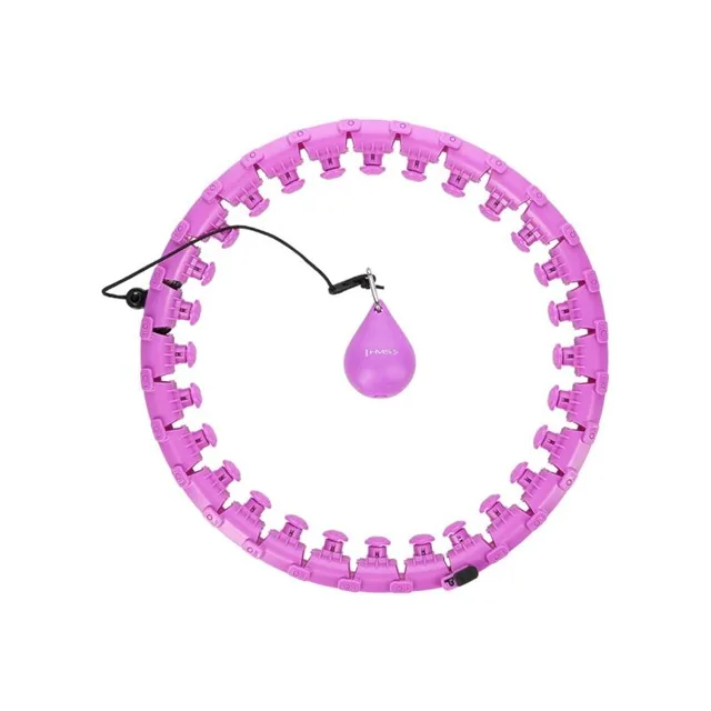 HMS Masážní hula hoop HHW12 plus size se závažím fialová