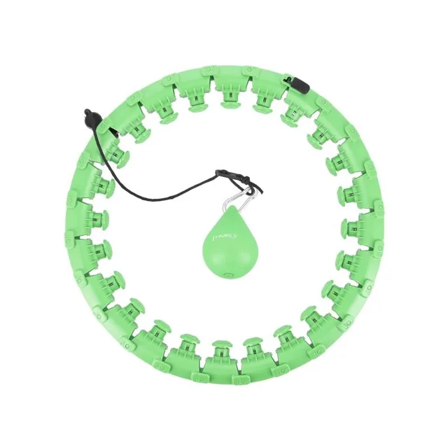 HMS Masážní hula hoop obruč se závažím Plus Size HHW12 - zelená