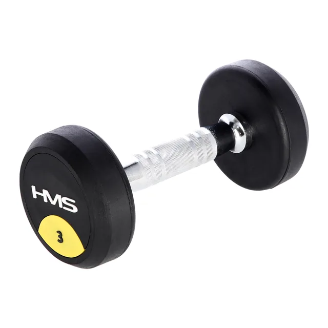 HMS Pogumovaná jednoruční činka HG Pro 3 kg