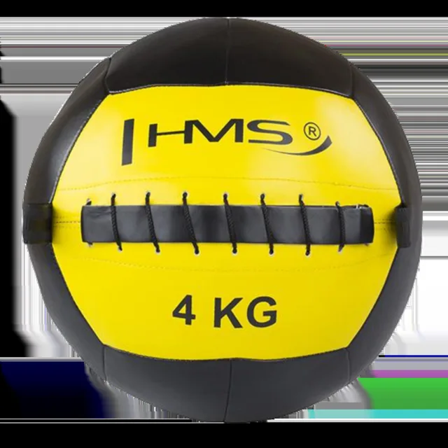 HMS Posilovací míč WLB žlutý - 4kg