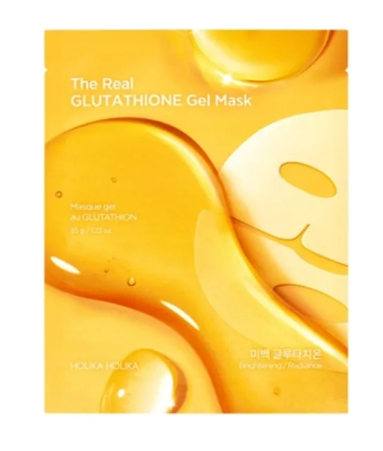 Holika Holika Hydrogelová maska pro rovnoměrný tón pleti The Real (Glutathione Gel Mask) 35 g