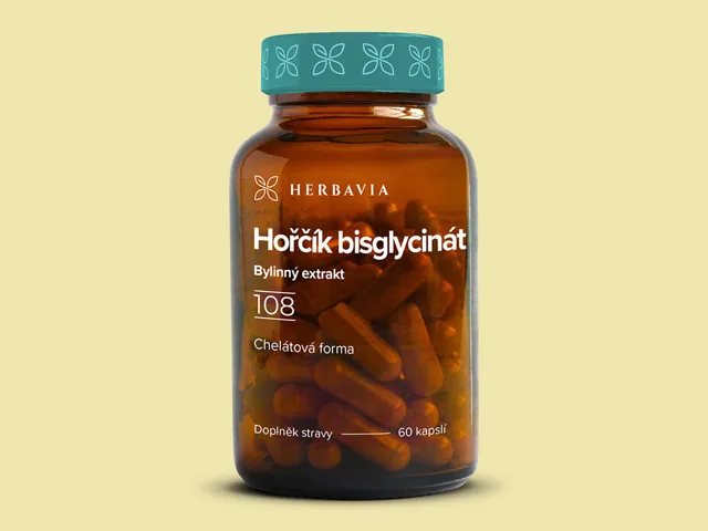 Hořčík bisglycinát - přírodní produkt - 60 kapslí