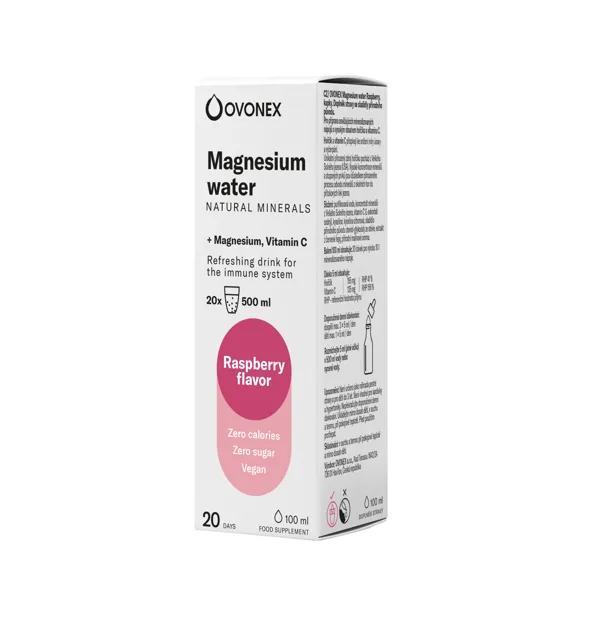 Hořčík s příchutí maliny - minerální kapky, 100 ml