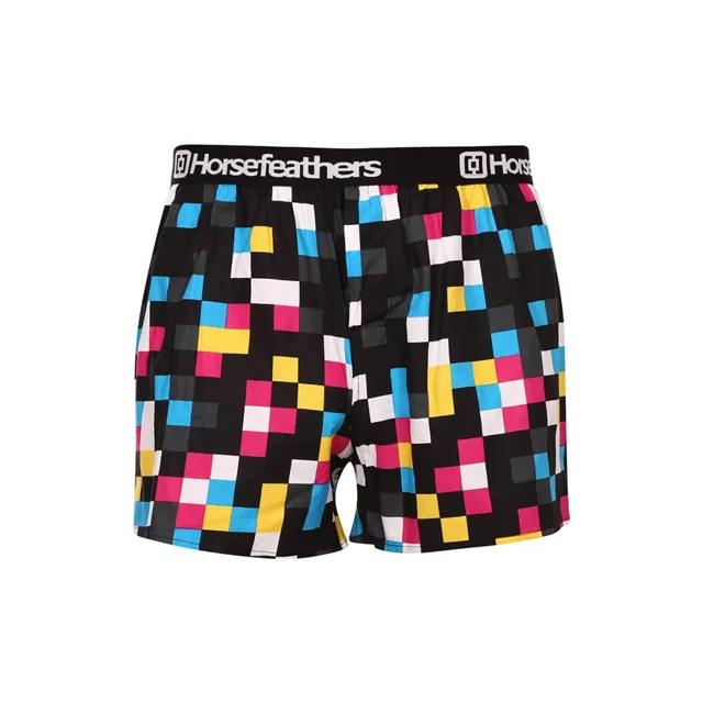 Horsefeathers Pánské trenky Frazier Cmyk chek (AM166E) M