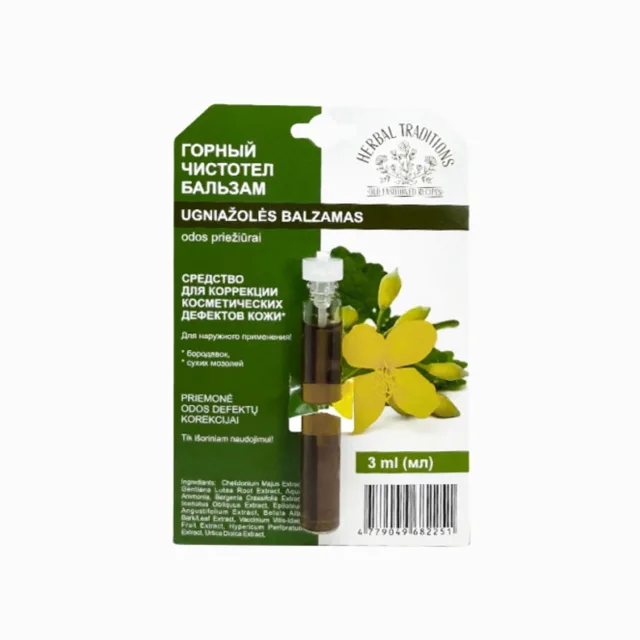Horský vlaštovičník „čistotěl“ – elixír na bradavice – 3 ml – Herbal Traditions