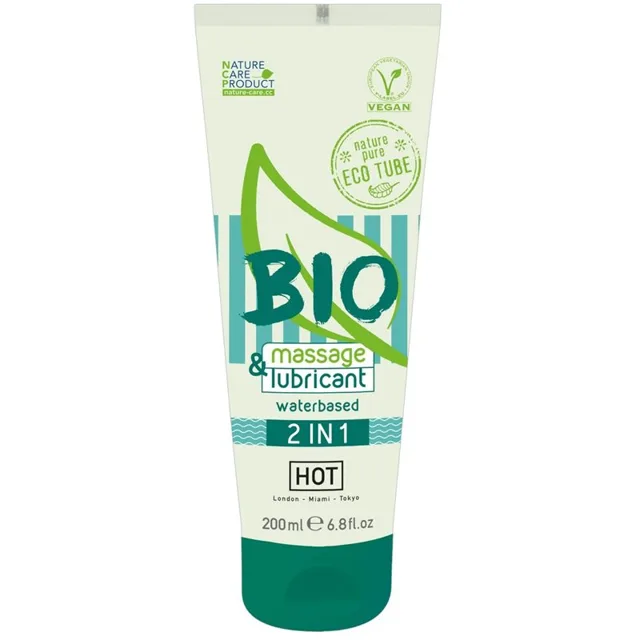 HOT Bio 2in1 masážní a lubrikační gel 200 ml