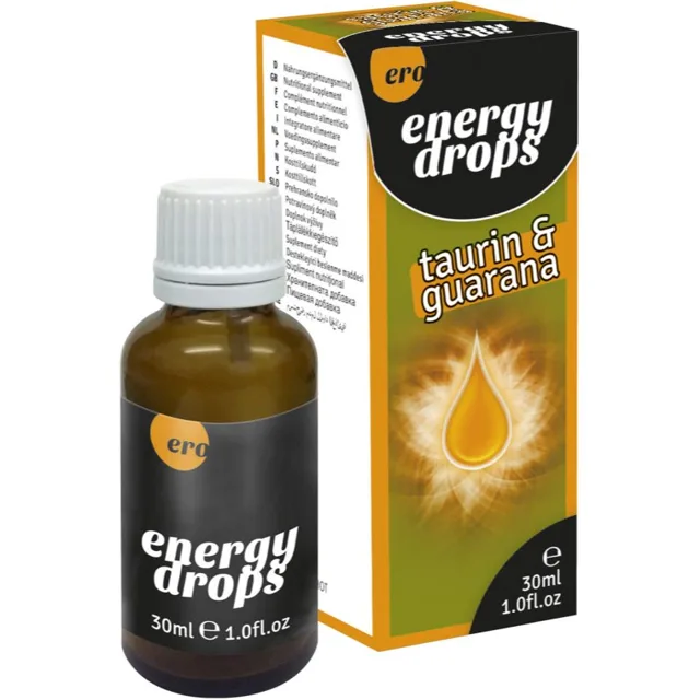 HOT ERO Energy Drops Taurin Guarana afrodiziakum pro muže a ženy 30 ml