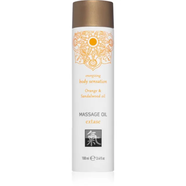 HOT Shiatsu Extase masážní tělový olej Orange & Sandalwood 100 ml