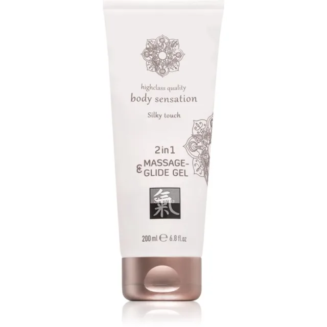 HOT Shiatsu Silky touch 2in1 masážní a lubrikační gel 200 ml