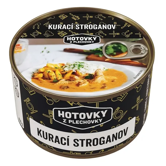 HOTOVKY Z PLECHOVKY Kuřecí stroganov 3 porce
