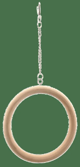 Houpačka BIRD JEWEL dřevěná kruhová 15cm