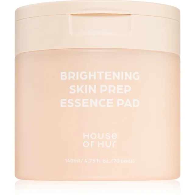 House of Hur Brightening Skin Prep Essence Pad tonizační polštářky pro sjednocení barevného tónu pleti 140 ml
