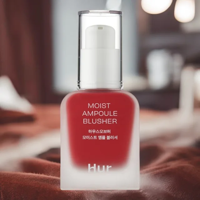 HOUSE OF HUR - Moist Ampoule Blusher - Hydratační tekutá tvářenka DEEP PLUM - 20 ml